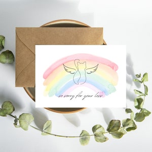 Cat Loss Sympathy Card | Pet  Loss | Cat Loss | Pet Memorial | Cat Memorial Gift