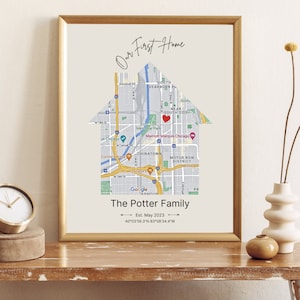 Home Warming Gift | First Home Wall Art | Home Sweet Home Print | Realtor Closing Gift
