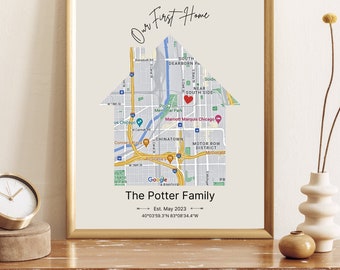 Home Warming Gift | First Home Wall Art | Home Sweet Home Print | Realtor Closing Gift