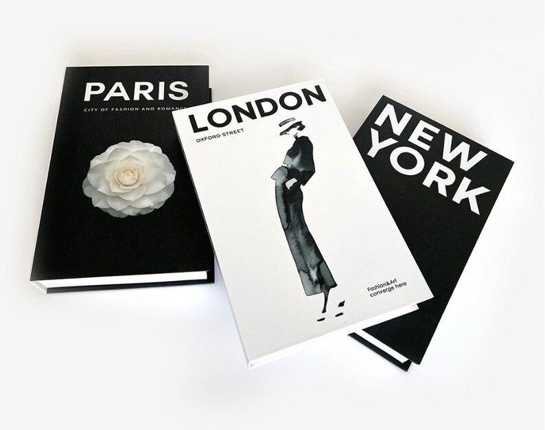 Decorative City Coffee Table Books / Luxury Display Decor Book Etsy