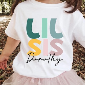 Personalized Big Sister Little Brother Matching Shirts: Sibling Outfit