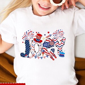 Maglietta personalizzata per la famiglia del 4 luglio con nome, magliette coordinate per la celebrazione della famiglia del 4 luglio, maglietta per la famiglia USA, magliette patriottiche per la famiglia