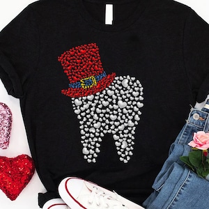Dentist Valentine Shirt, Funny Cute Sweethearts Tooth Shirt, Dentist Dental Hygienist Valentines Shirt, Dental Life Valentines Day Gift