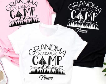 Personalized Grandparents Camp Shirt, Custom Grandma Camp Shirt, Grandpa Camp Shirts, Family Matching Camping Shirts, Cousin Camping Crew
