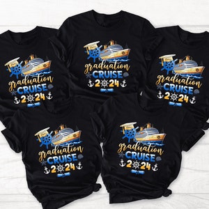 Personalized Graduation Cruise 2024 Shirt, Grad Cruise Squad Shirt, Family Matching Graduate Shirt, Grad Cruise Trip Shirt