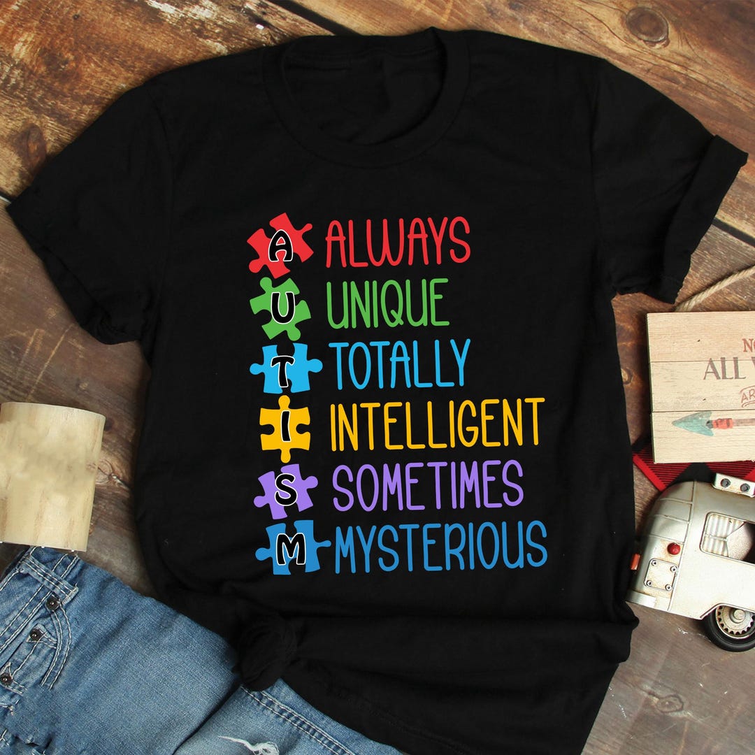 Puzzle Piece Autism Awareness T-shirt, Autism Always Unique