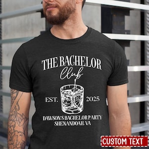 Personalized The Groom And The Guys Shirt, Bachelor Party Shirt, Bachelorette Men Shirt, Groom Party Shirt, The Bachelor Club Shirt