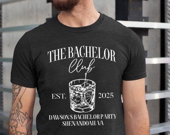 Personalized The Groom And The Guys Shirt, Bachelor Party Shirt, Bachelorette Men Shirt, Groom Party Shirt, The Bachelor Club Shirt