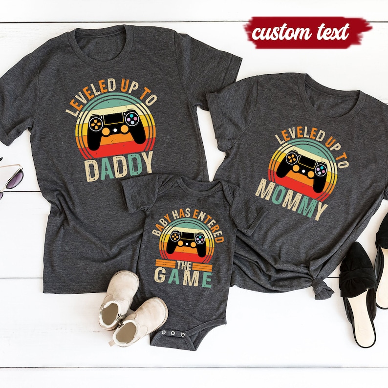 Pappa och bebis matchande t-shirt, pappa och bebis, pappa och bebis matchande t-shirt bild 1