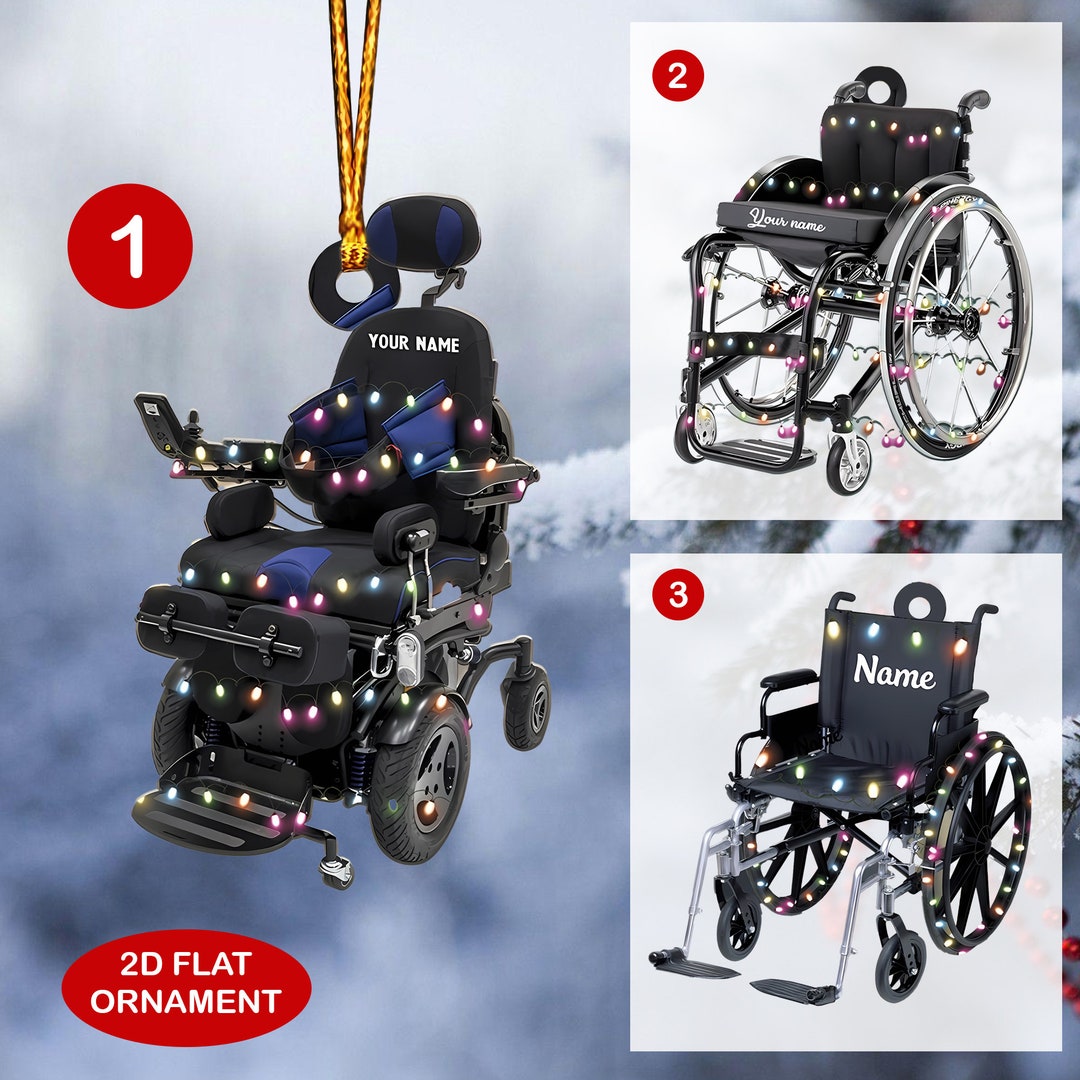 Personalized Motorized Multifunctional Wheelchair Flat Christmas