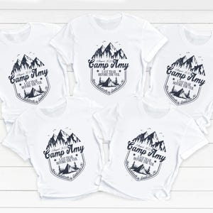 Personalized Camping Bachelorette Sweater, Mountain Bachelorette Shirt, Mountain Bride Shirt, Camp Bachelorette Party Gift, Camping Wedding