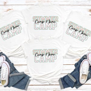 Camisa personalizada para acampamento de verão, camisas personalizadas com nome do acampamento, presente para aventureiros, volta às aulas no acampamento, camisa da equipe do acampamento, camisa personalizada para acampamento