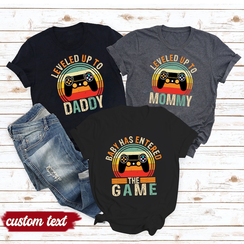 Pappa och bebis matchande t-shirt, pappa och bebis, pappa och bebis matchande t-shirt bild 2