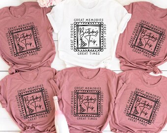 Camiseta de viaje de cumpleaños 2024, camiseta de cumpleañera, camiseta de fiesta de cumpleaños, camiseta a juego para grupos de cumpleaños, camiseta de viaje de cumpleaños, camiseta de viaje de chicas