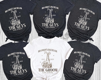 Personalized Funny Bachelor Party Shirt, Groomsman Shirts, Beer Bachelor Party Shirt, Groomsman Gifts, Groom Squad Matching Shirt