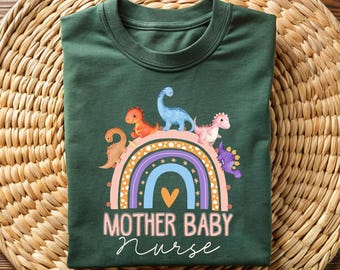 Maglietta arcobaleno per infermiere della terapia intensiva neonatale, maglietta con dinosauro per infermiere della terapia intensiva neonatale, regalo di ringraziamento per infermieri, maglietta per infermiere della terapia intensiva neonatale, magliette coordinate per gruppi di infermieri, regalo per infermieri