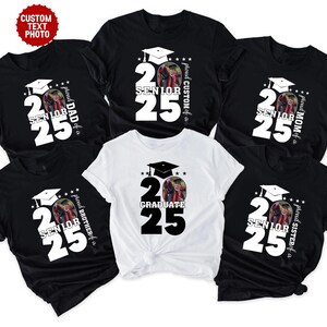 Personalized Proud Family Graduate 2025 Shirts, Class of 2025 Shirt, Senior 2025 Shirt Custom Graduation Photo T-Shirt Graduate Proud Family