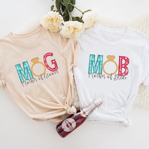 Personalisierte Mutter der Braut Shirt, Mutter des Bräutigams Shirt, MOB MOG Shirts, Mama Hochzeitsgeschenk, Mama Hochzeitsshirts, Junggesellinnenabschied