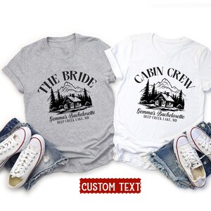 Personalized Cabin Crew Bachelorette Shirt, Vintage Camp Bachelorette Party Shirts, Camp Bridal Shower Shirts, Bride Camping Shirt