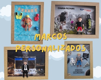 Personalized Playmobil Figure in Frame – Original Gift for Birthdays, Weddings, or Anniversaries