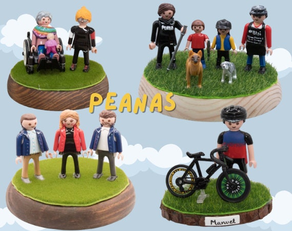Playmobil Custom with Decorative Base – Custom Personalization for Special Gifts
