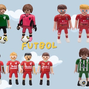 Personalized Playmobil Soccer Player – Custom figure with team, number, and accessories | Original gift for fans and collectors