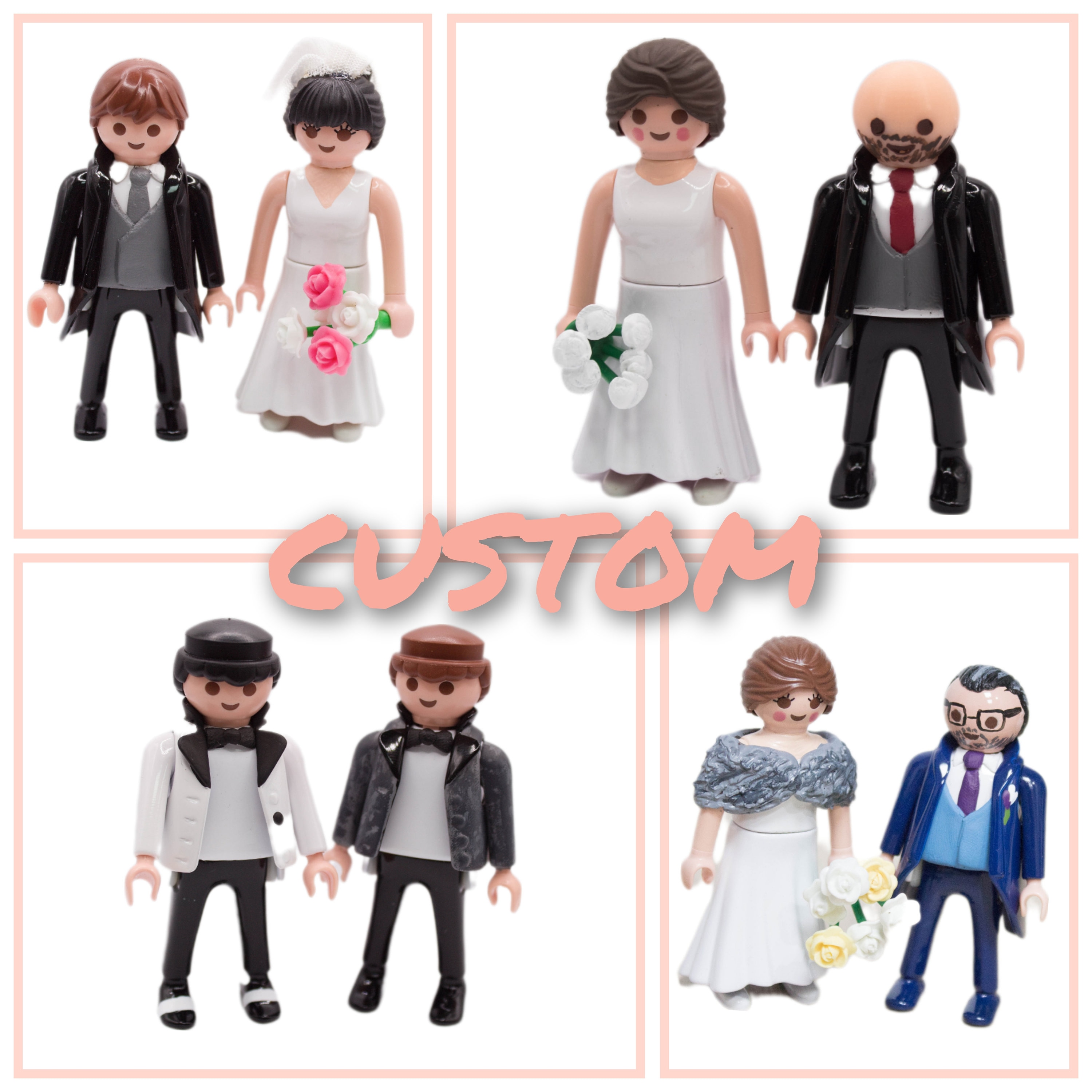 Playmobil Wedding Party Bride Groom Bridal Pair 