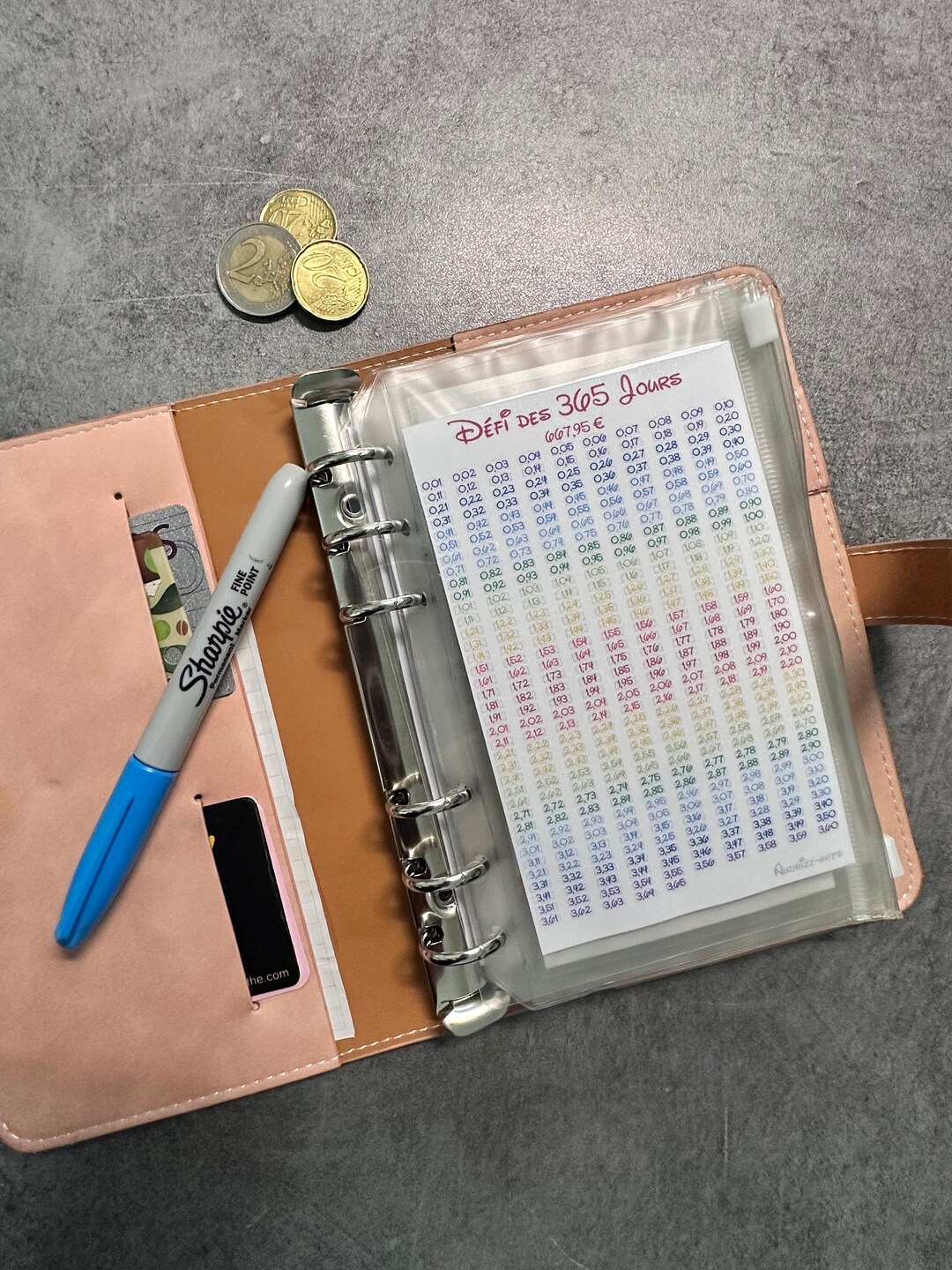 365day Challenge or Penny Challenge Tracker, Laminated and Reusable, A6 Format Etsy