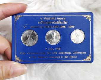 タイのコインコレクション：古いアジアの通貨、寺院、神社 - Etsy 日本