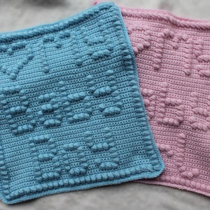 Baby Girl and Baby Boy Doll Cot Blanket Pattern - Digital Download