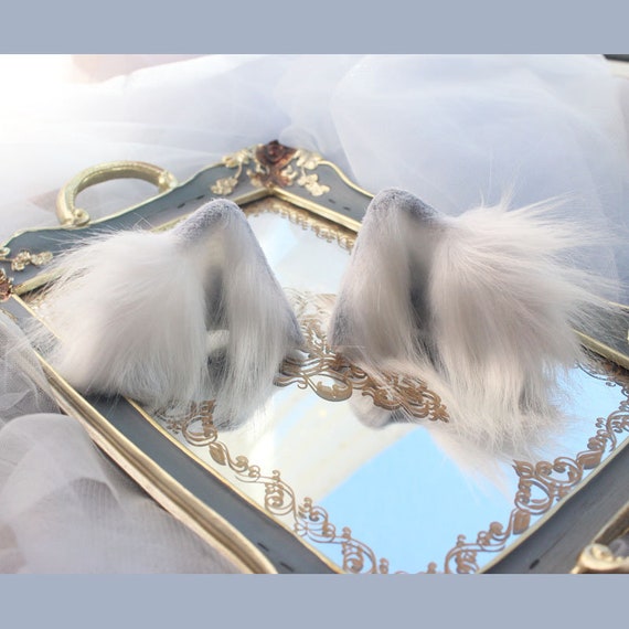 Side Clip Cat Ear Blue Cat Ears Tail Fox Ear Petplay Etsy