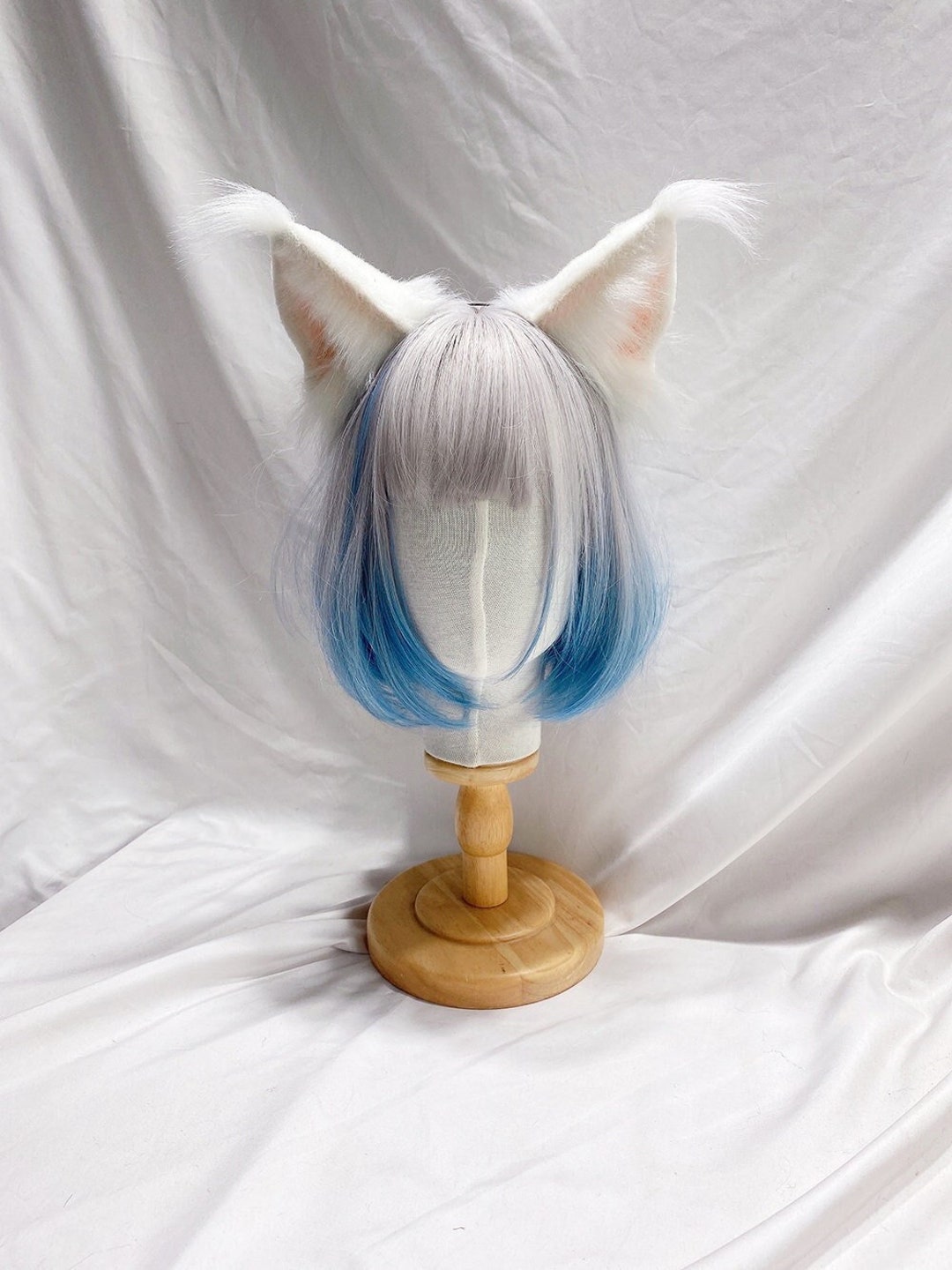 White Cat Ears and Tail Setcosplay Cat Costume Ears and Etsy