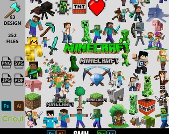 Minecraft Birthday Card Etsy