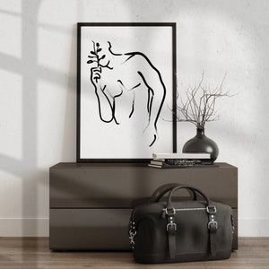 Man Body Line Art, Minimalist Abstract Male, Male Silhouette, Line Drawing Man Body, Men Ink Paint, Masculine Line Art, Printable Wall Decor