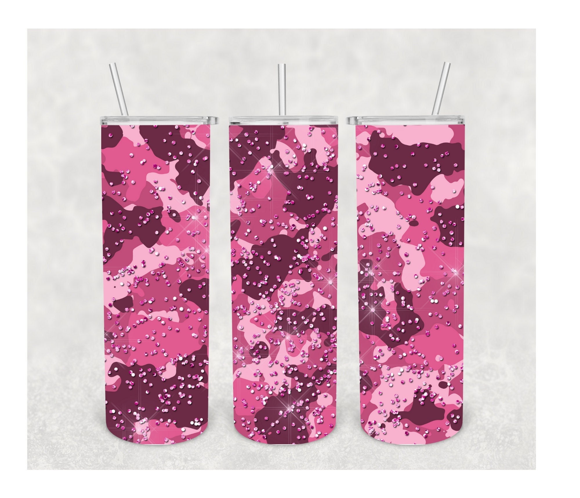 20 oz Pink camo Tumbler - Dubs Dips