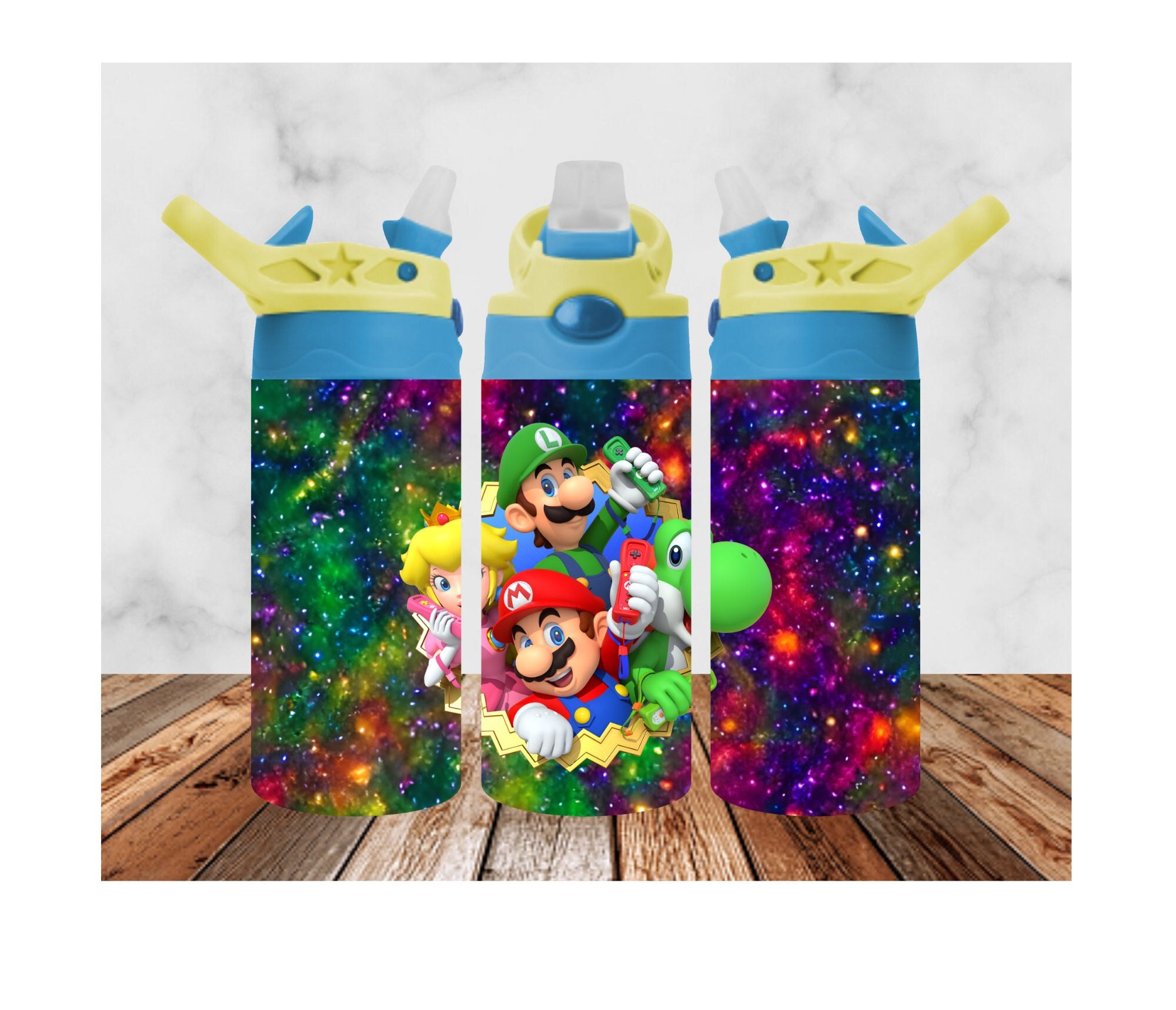 Super Mario Hydro Bottle - Custom Tumblers - Jess's Custom