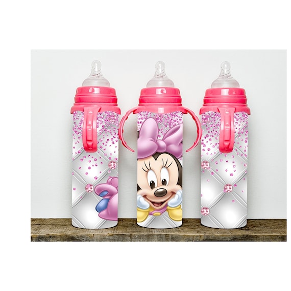 8oz Baby Minnie Straight Baby Bottle Tumbler Digital Download 