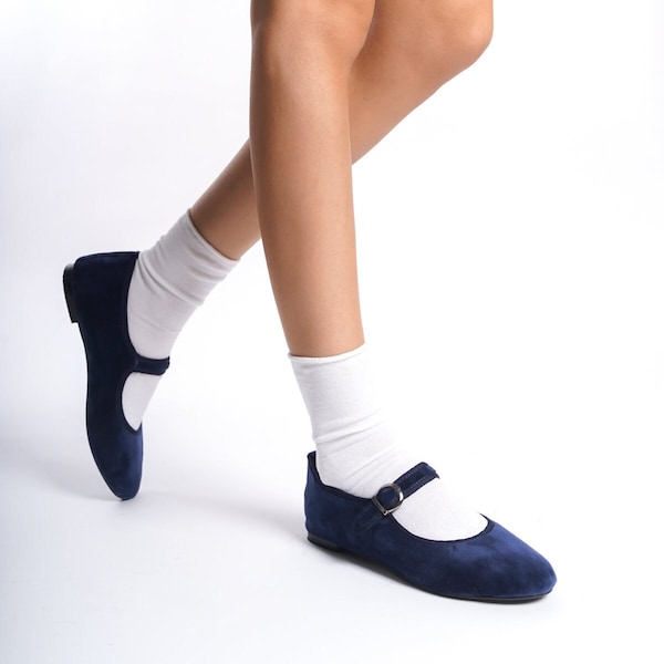 blue mary jane shoes