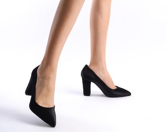 Black Velvet Heels, Black Velvet Shoes, Black Bridal Shoes, Black Bridal High Heels, Black Wedding Shoes, Bridal Heels