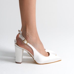 Zapatos de novia de satén color marfil, zapatos de novia con tiras cruzadas, zapatos de boda color marfil, tacones altos para mujer, tacones de bloque para novia, zapatos de tiras cruzadas altas