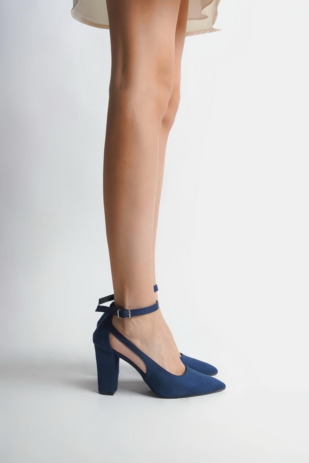 Navy Suede Heels, Blue Suede Shoes, Blue High Heels, Navy Blue Heels — free download