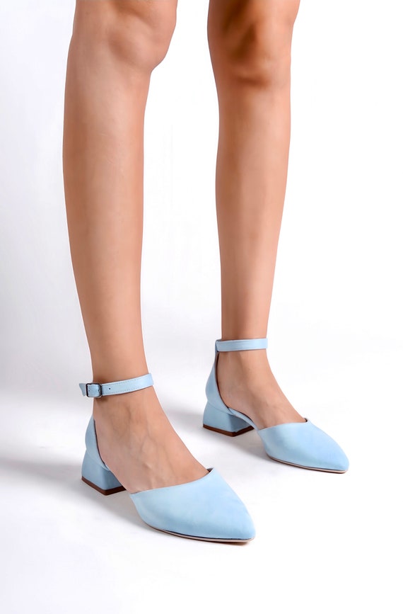 Blue Suede Shoes Blue Wedding Shoes Blue Low Heels Baby Blue Shoes Wedding Heels Blue Block Heels Blue Bridal Shoes Ankle Strap Heels Etsy Canada