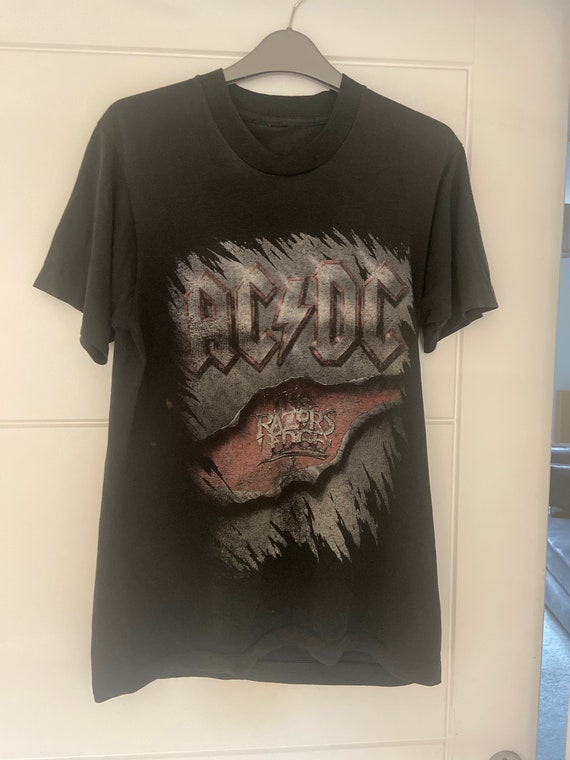 Original AC/DC Razors Edge Tour T-shirt 1991 - Etsy