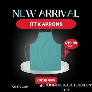 ITTK Teal Chef Aprons