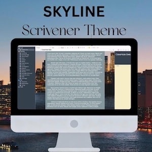 Tema City Skyline di SCRIVENER per MacOS
