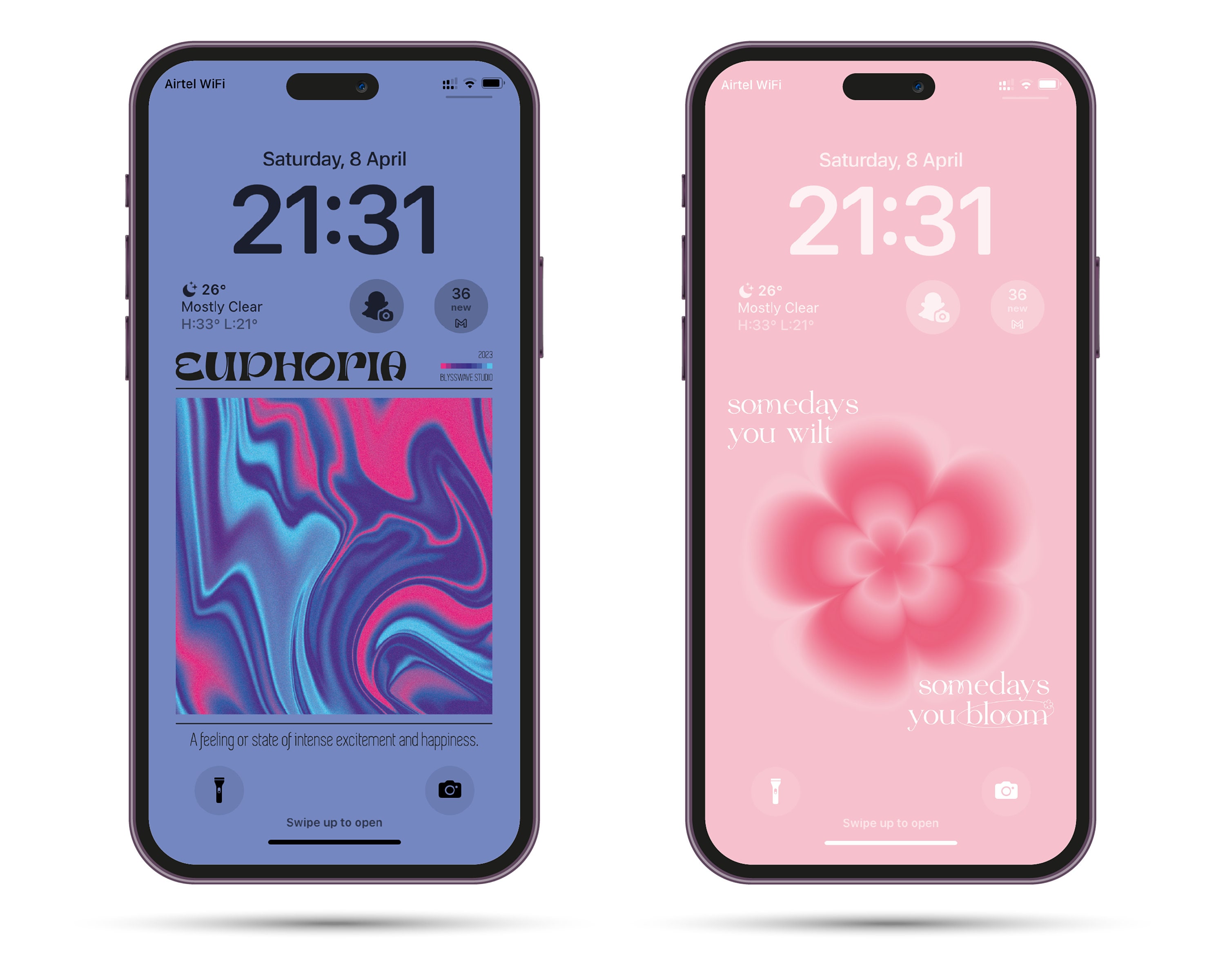 Aura iPhone iPad Wallpaper Aesthetic Gradient Homescreen - Etsy