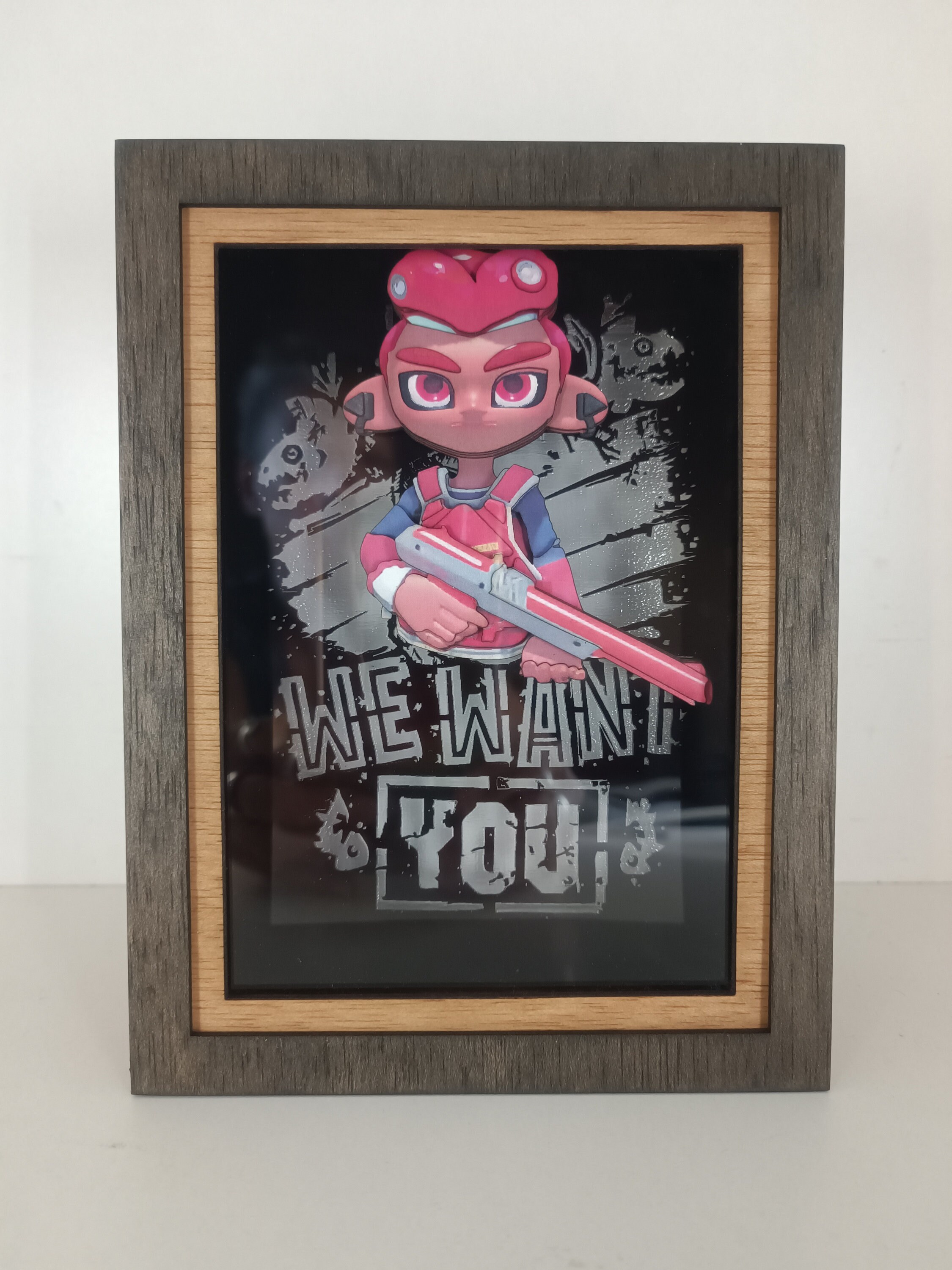 Your Custom Splatoon Character Splatoon Night Light, Grizzco Industries Shadow Box, Salmon Run Splatoon Light box, Amazing Gift for Birthday