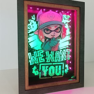 Splatoon Schattenbox Nachtlicht: Grizzco Industries Diorama Lampe