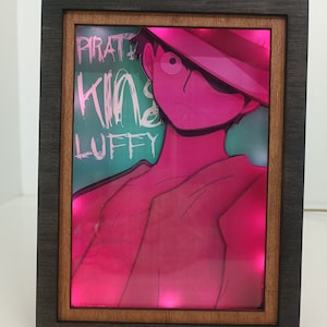 Pirate Anime Night Light Shadow Box, Ship Lightbox - Unique Birthday & Christmas Gift Idea