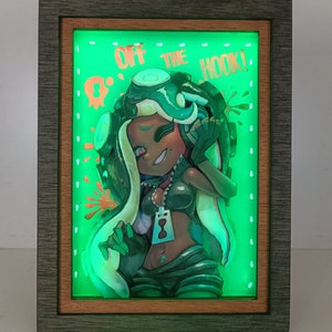 Splatoon Marina Nachtlicht: Ausgefallene Diorama-Lampe